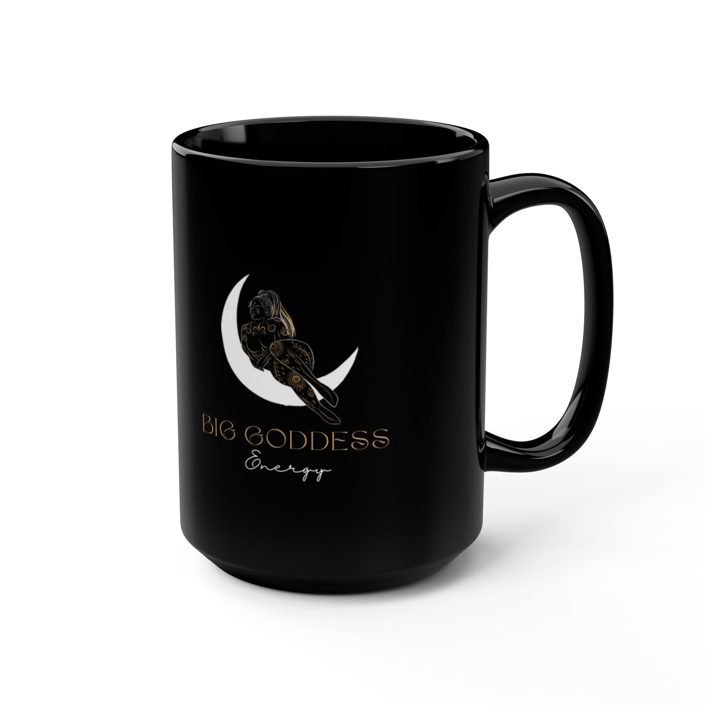 L Black BGE Mug, 15oz