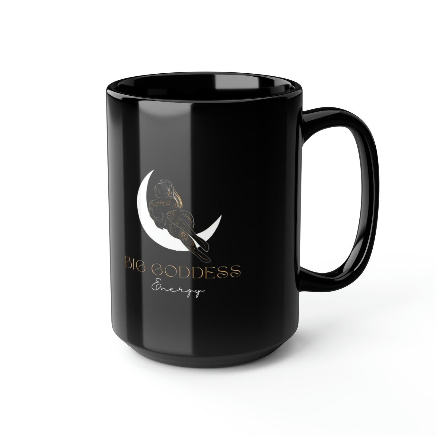 L Black BGE Mug, 15oz