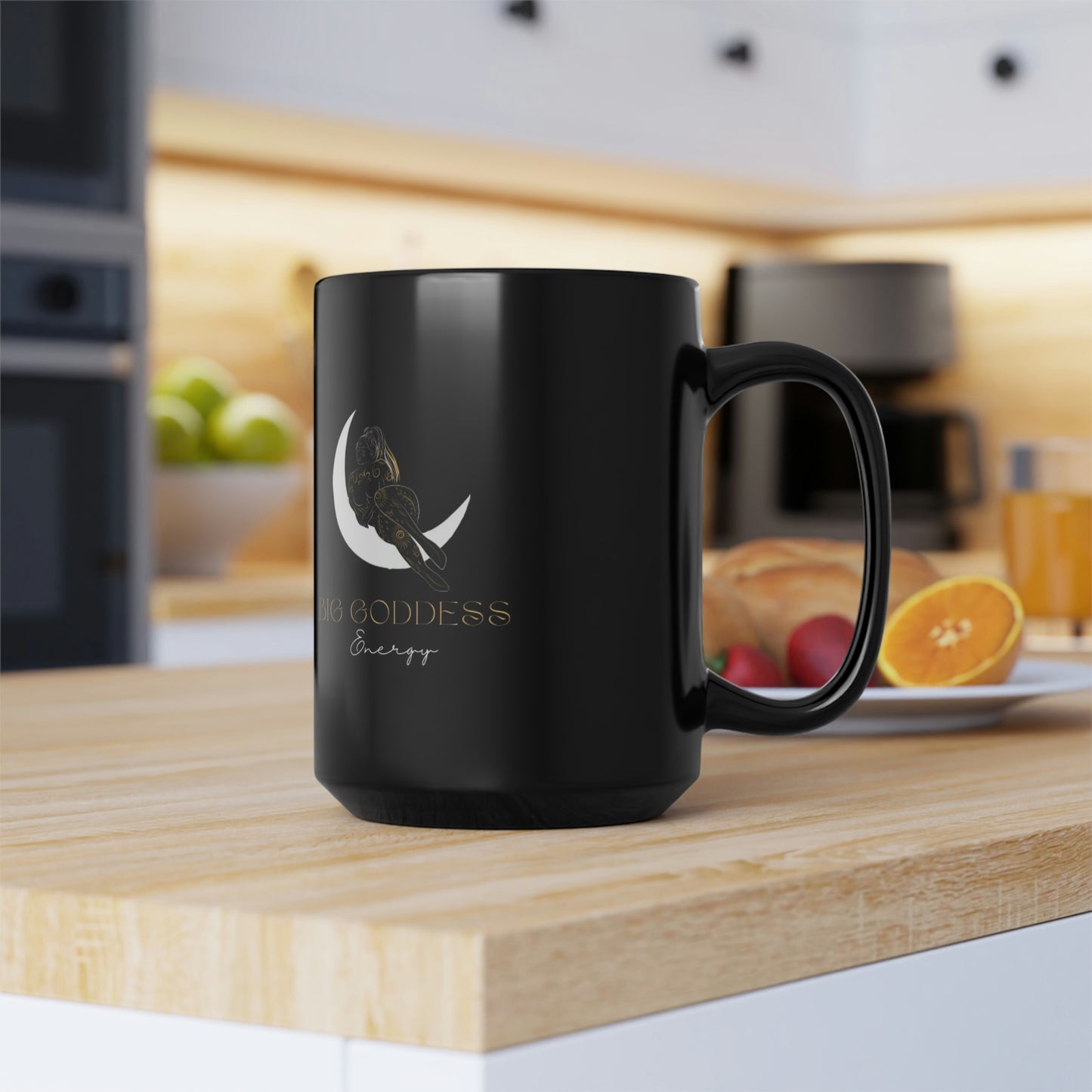 L Black BGE Mug, 15oz