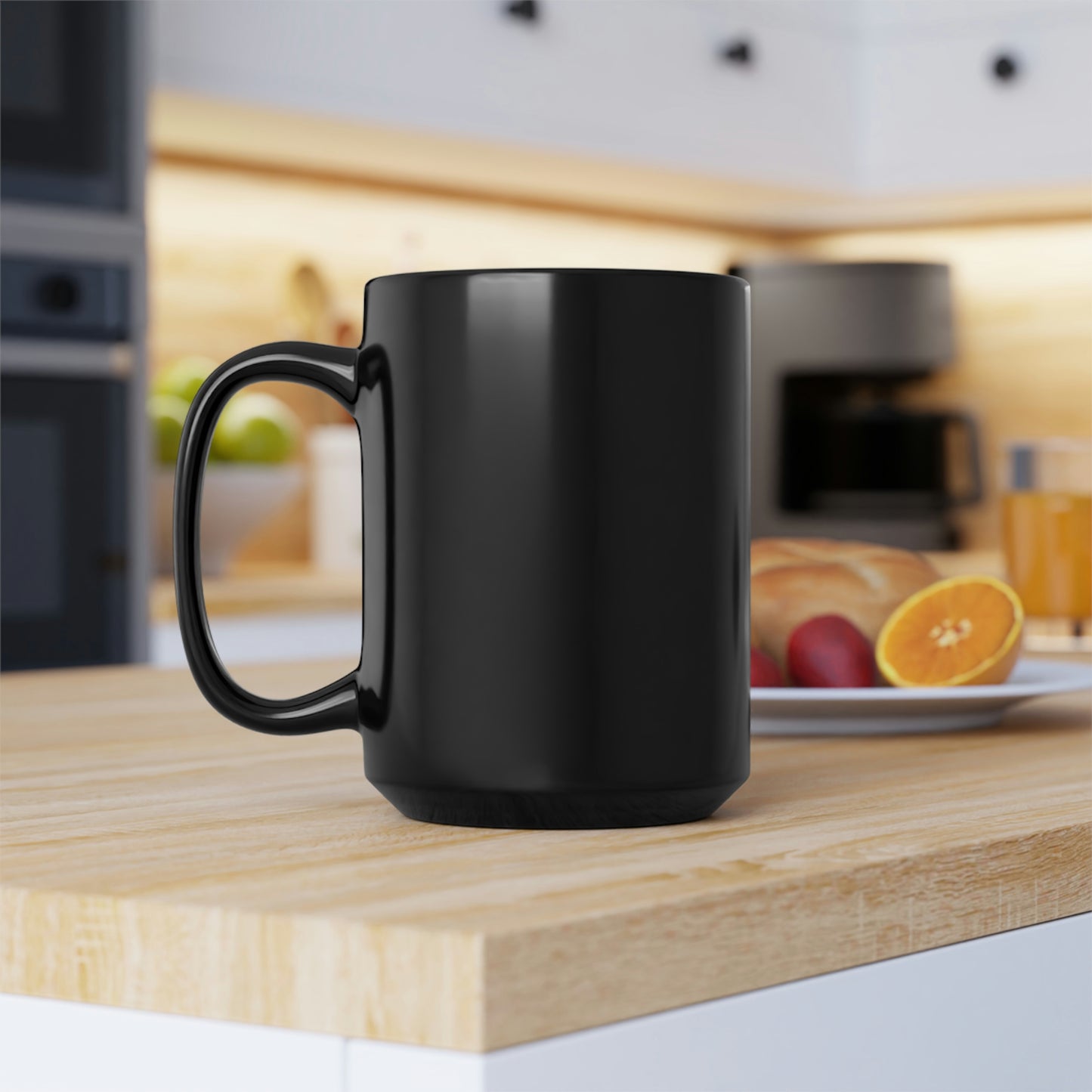 L Black BGE Mug, 15oz